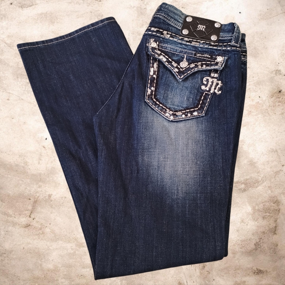 Miss me Easy Boot Stylish Blue Women's Jeans Size 30